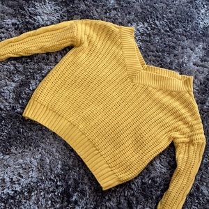 Oversized off the shoulder sweater